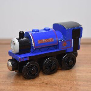 Sir Handel 2003 Blue Wooden Train Tank Engine - Thomas & Friends Wooden Railway